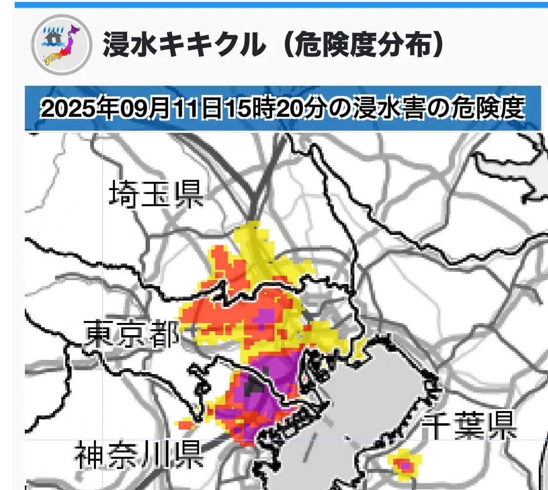 東京や神奈川で観測史上級の豪雨、都内に「記録的短時間大雨情報」相次ぎ新幹線は全線再開も大幅遅延。気象庁