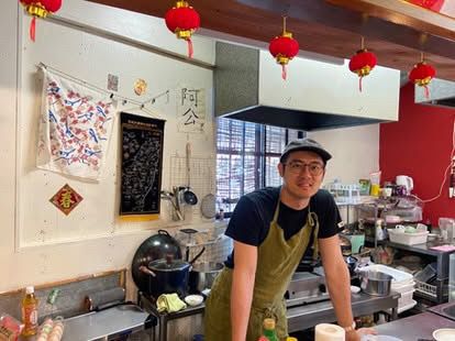 小豆島の台湾料理店「agon」。（agon提供）