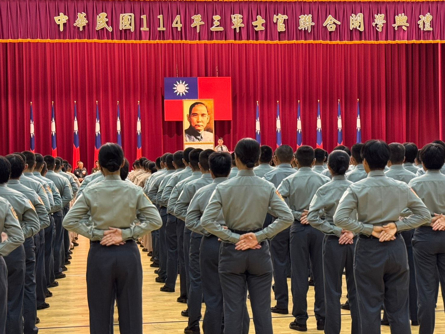 20250912-總統賴清德出席陸軍專科學校舉行三軍士官學校聯合開學典禮。（張曜麟攝）