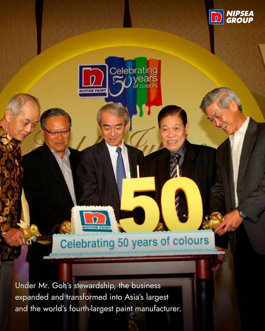 新加坡「油漆大王」吳清亮98歲逝世。（翻攝自立邦東南亞集團官網）