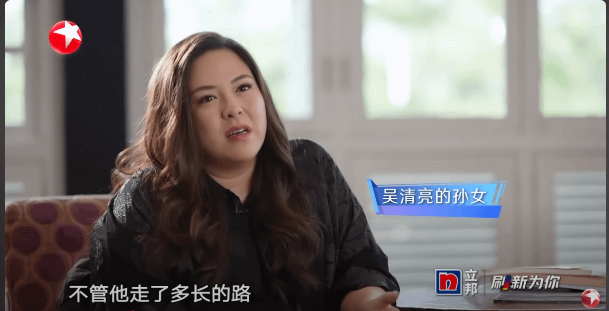 油漆大王吳清亮的8名孫輩之一。（翻攝自東方衛視YouTube影片）