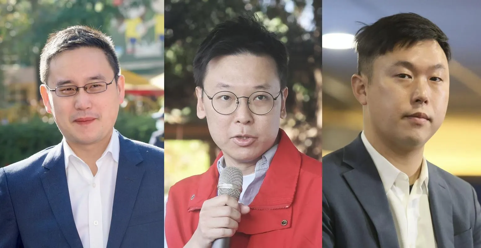 國安會三位副秘書長:林飛帆、趙怡翔、李問。(柯承惠、顏麟宇攝影/風傳媒合成)