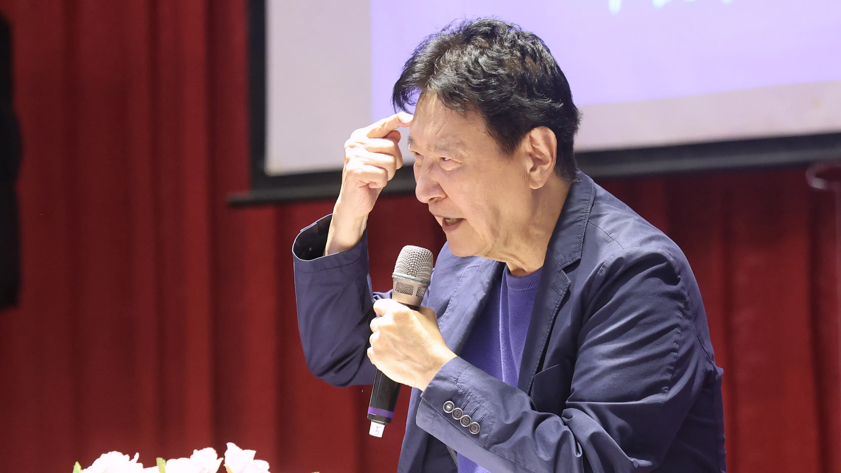 20250914-前中廣董事長趙少康14日出席中華民國復興崗校友會會員代表大會。（柯承惠攝）