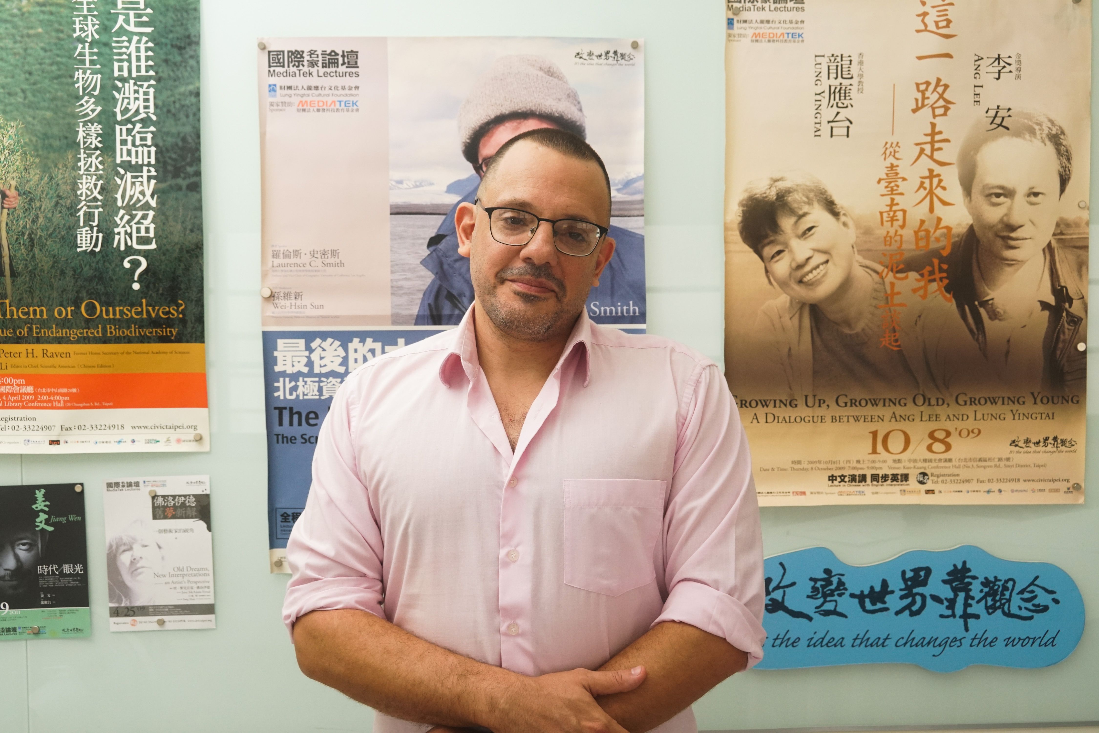 20250915-以色列和平學校主任Roi Silberberg專訪。（蔡親傑攝）