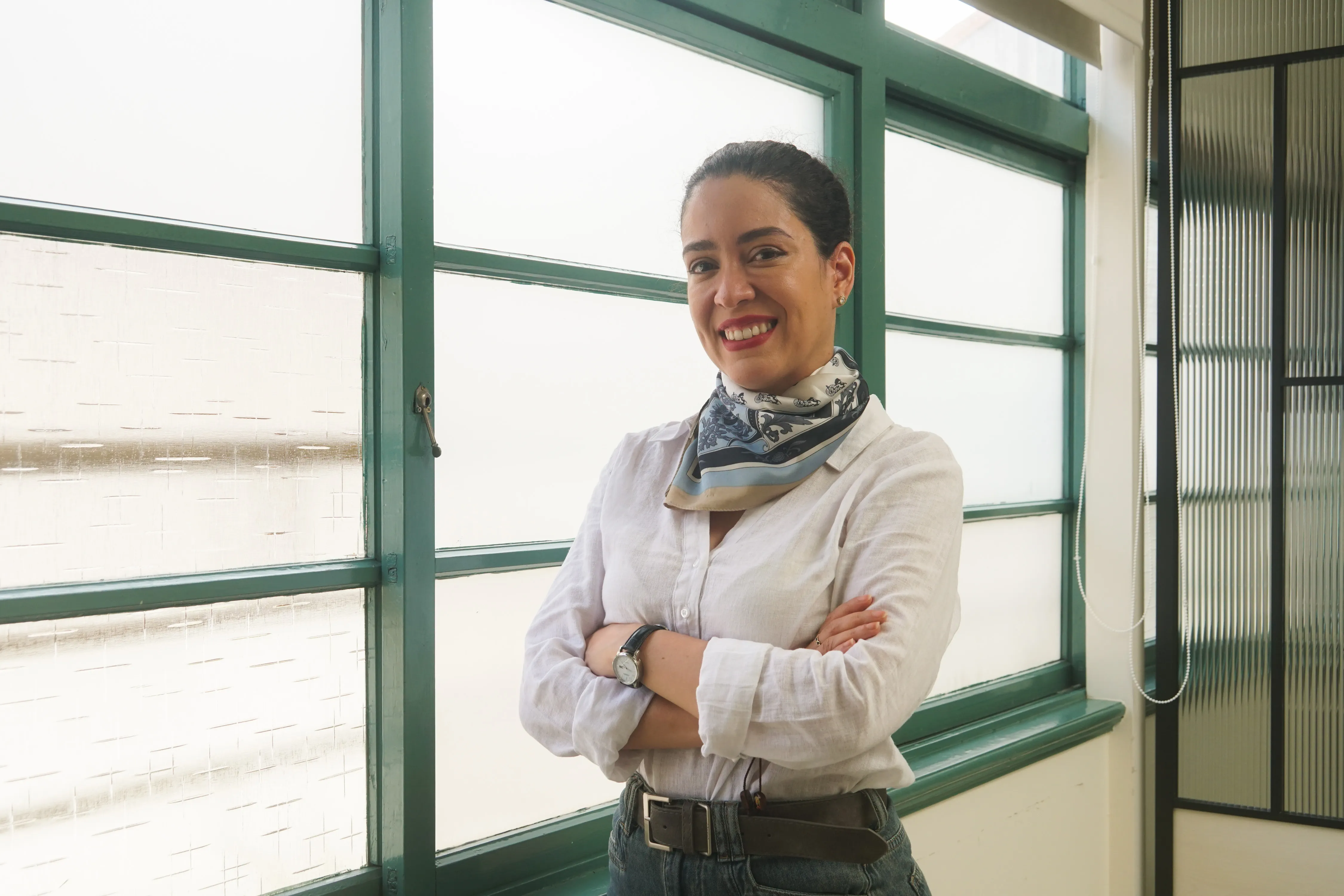 20250915-委內瑞拉，美夥伴與研究協調人Daniela Segovia專訪。（蔡親傑攝）