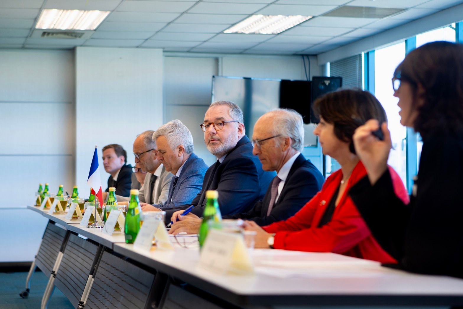 20250916-法參議院友台小組拜訪民進黨。（民進黨提供）