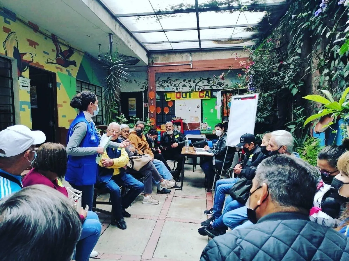 Daniela Segovia在墨西哥城舉行的難民參與式評估活動。（Daniela Segovia提供）