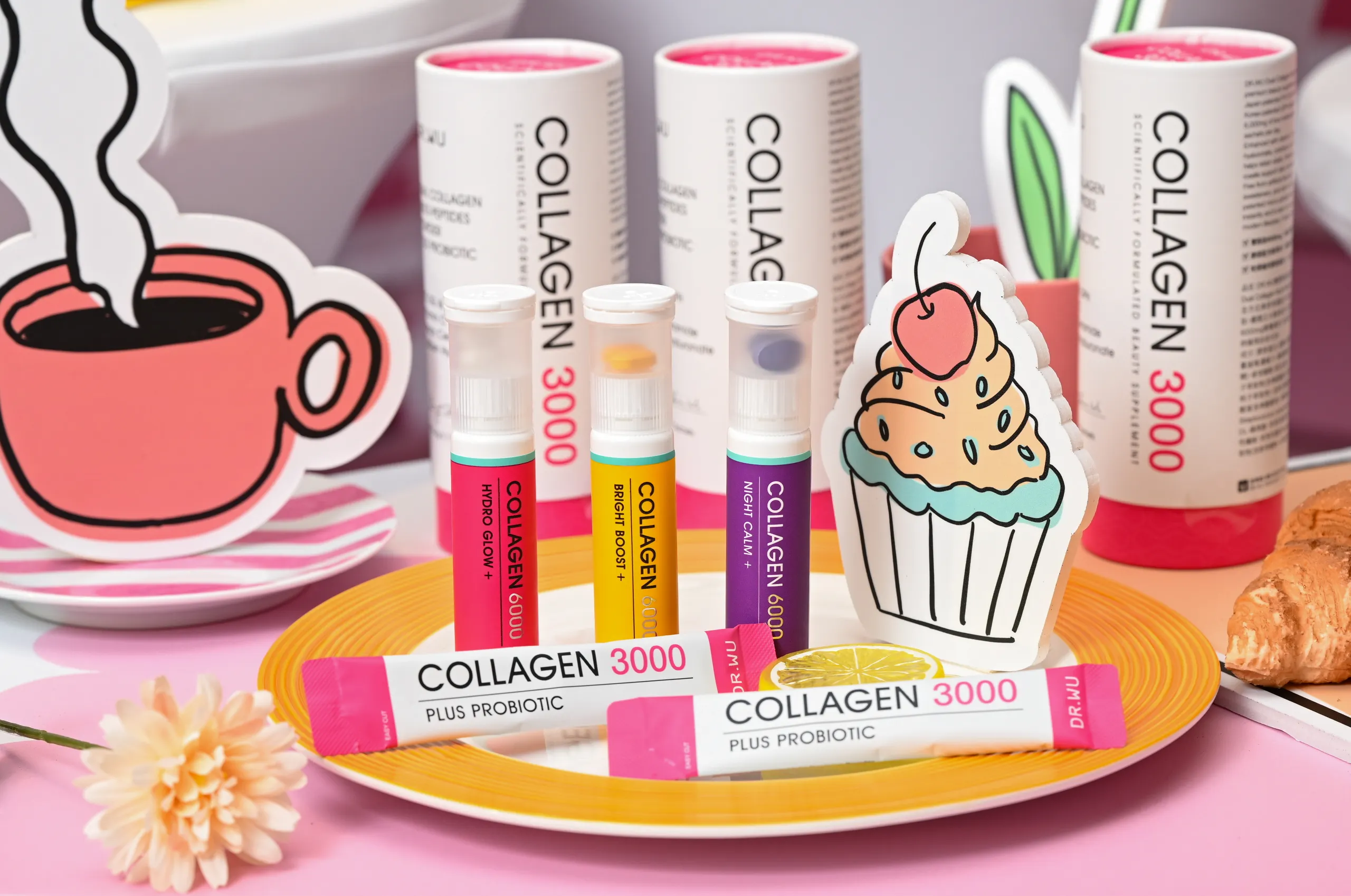 台灣醫美保養領導品牌 DR.WU今日於《DR.WU X Park Shin Hye BEAUTY PARK》美妍保健新品記者會，正式發表全新「Beauty Shot 雙膠原蛋白胜肽飲」，象徵DR.WU正式從『擦的醫美保養品』領域拓展至『吃的美容保健品』。