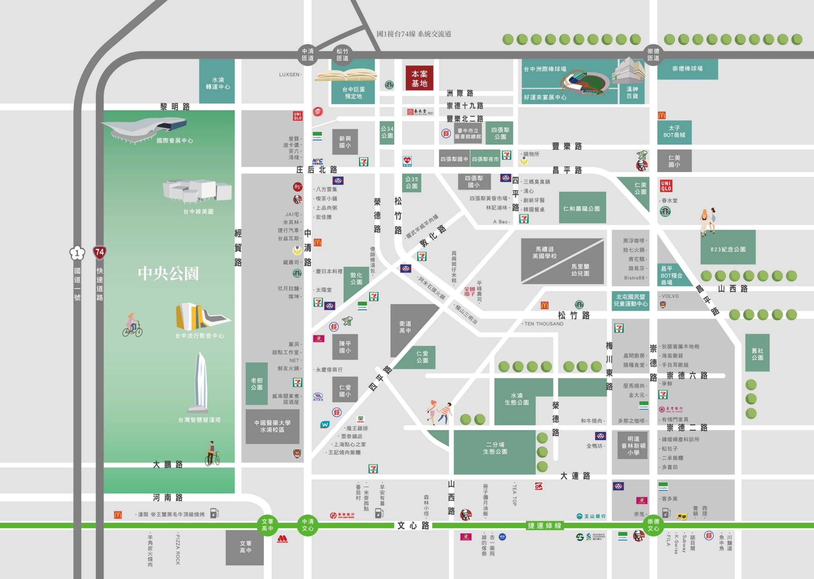 圖四:泓瑞「洲際之森」同時擁有交通優勢、重大建設、完整生活圈與智能健康宅配備。