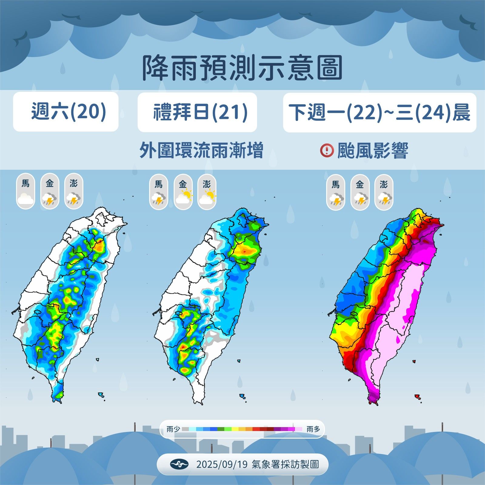 未來降雨趨勢。（圖／氣象署提供）