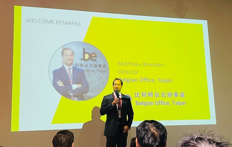 比利時駐台代表 Matthieu Branders 表示，物流是比利時的核心專業，Katoen Natie把物流與化工做了最佳整合。（謝錦芳攝）.jpg