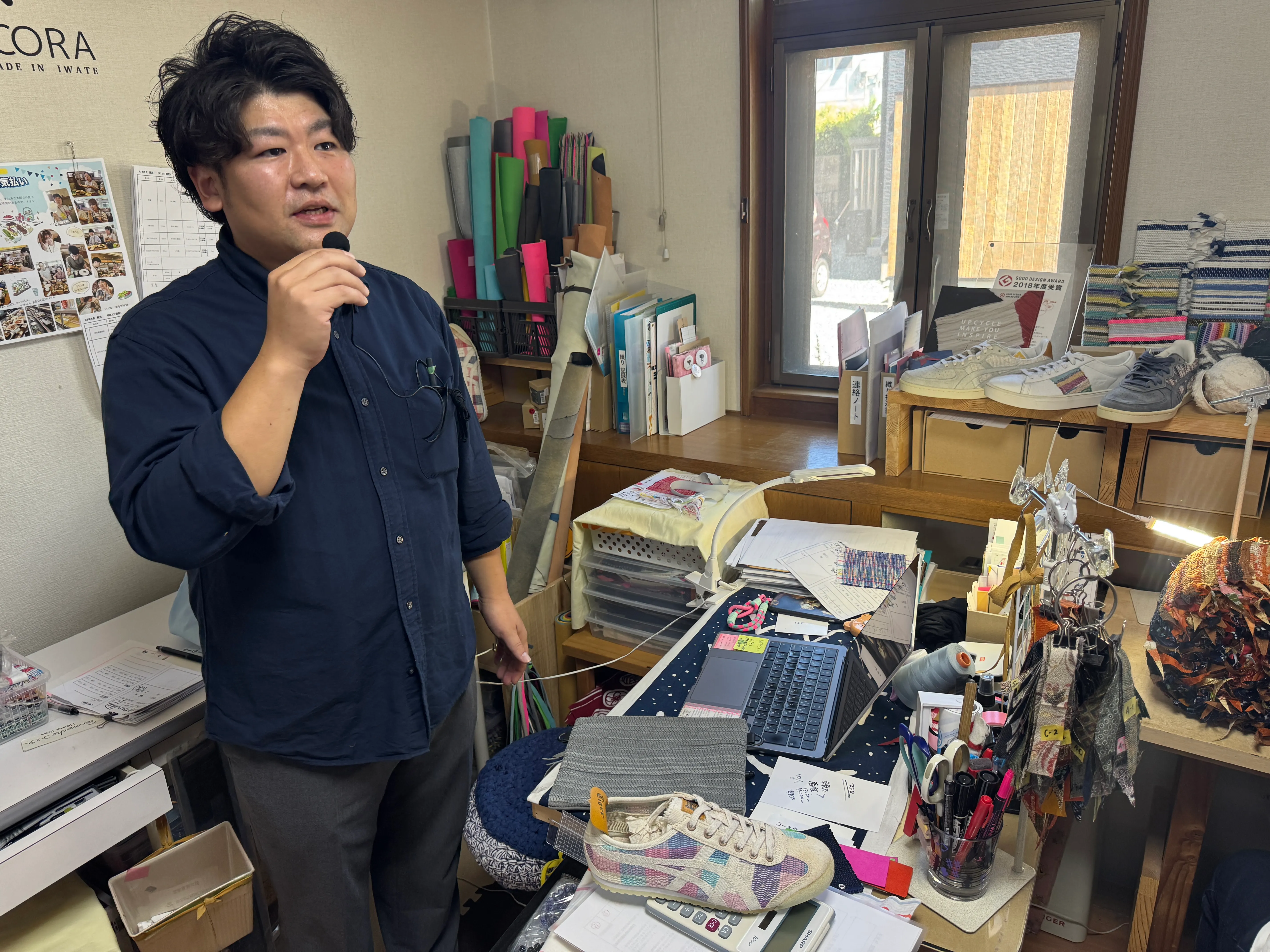 幸呼来Japanは、江戸時代から伝わる裂き織を通じて障害者の就労支援と伝統工芸の継承を両立させている。黃信維