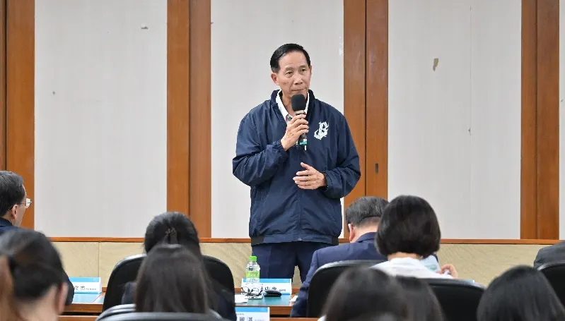 圖四:莊中慶期望更多學子成為反詐種子，守護自己和親友財產安全。／台灣人壽提供