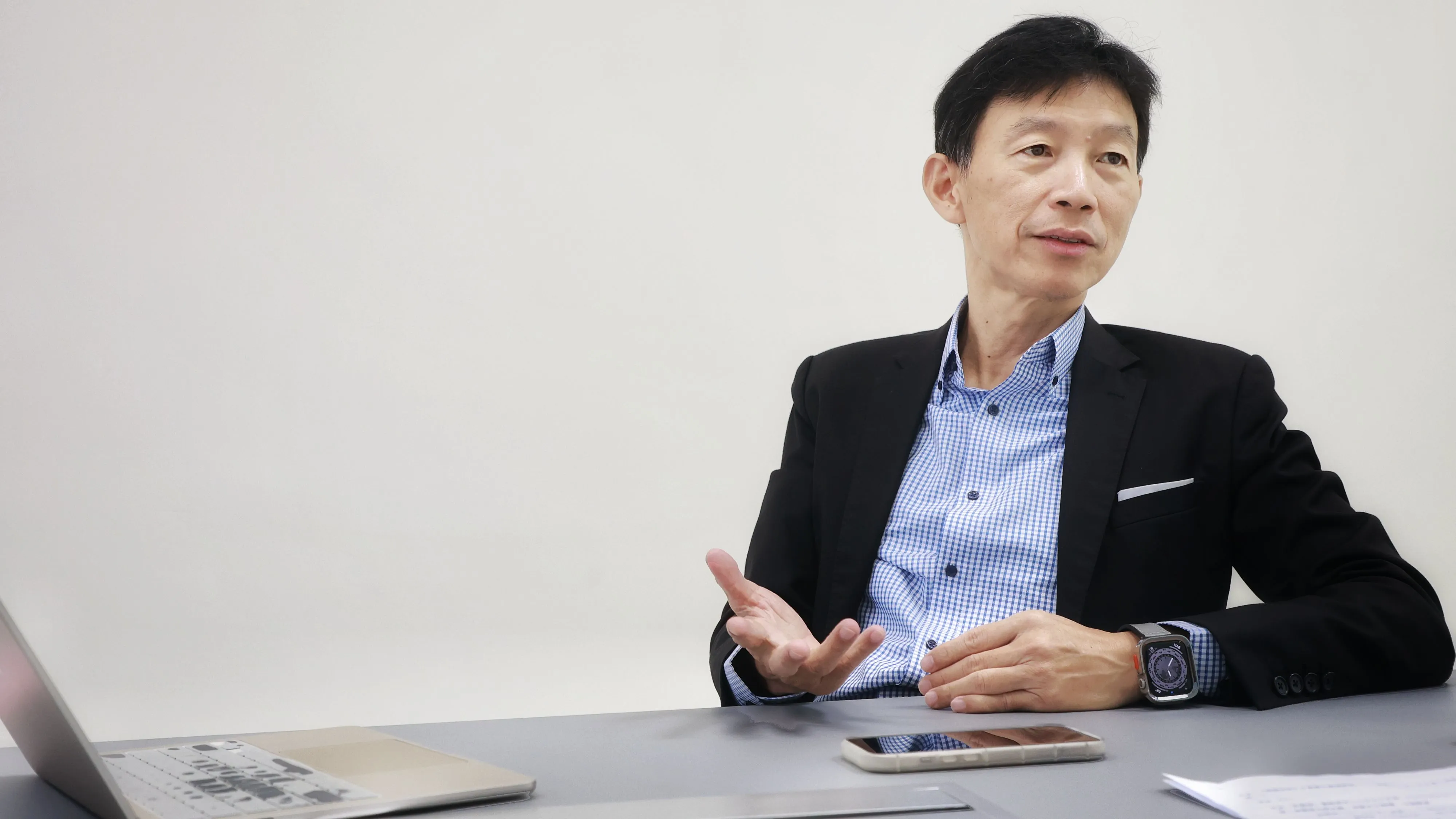 20250923-専訪香港聚芯資本管理合夥人陳慧明。（柯承惠攝）