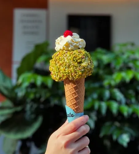 開心果甜點推薦：PAI PAI CANNOLI & GELATO開心果冰淇淋。（圖／取自PAI PAI Cannoli臉書）