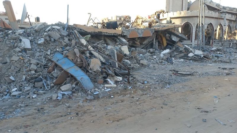 轟炸後失去茉莉樹的安海正家園（安海正 Hazem提供）