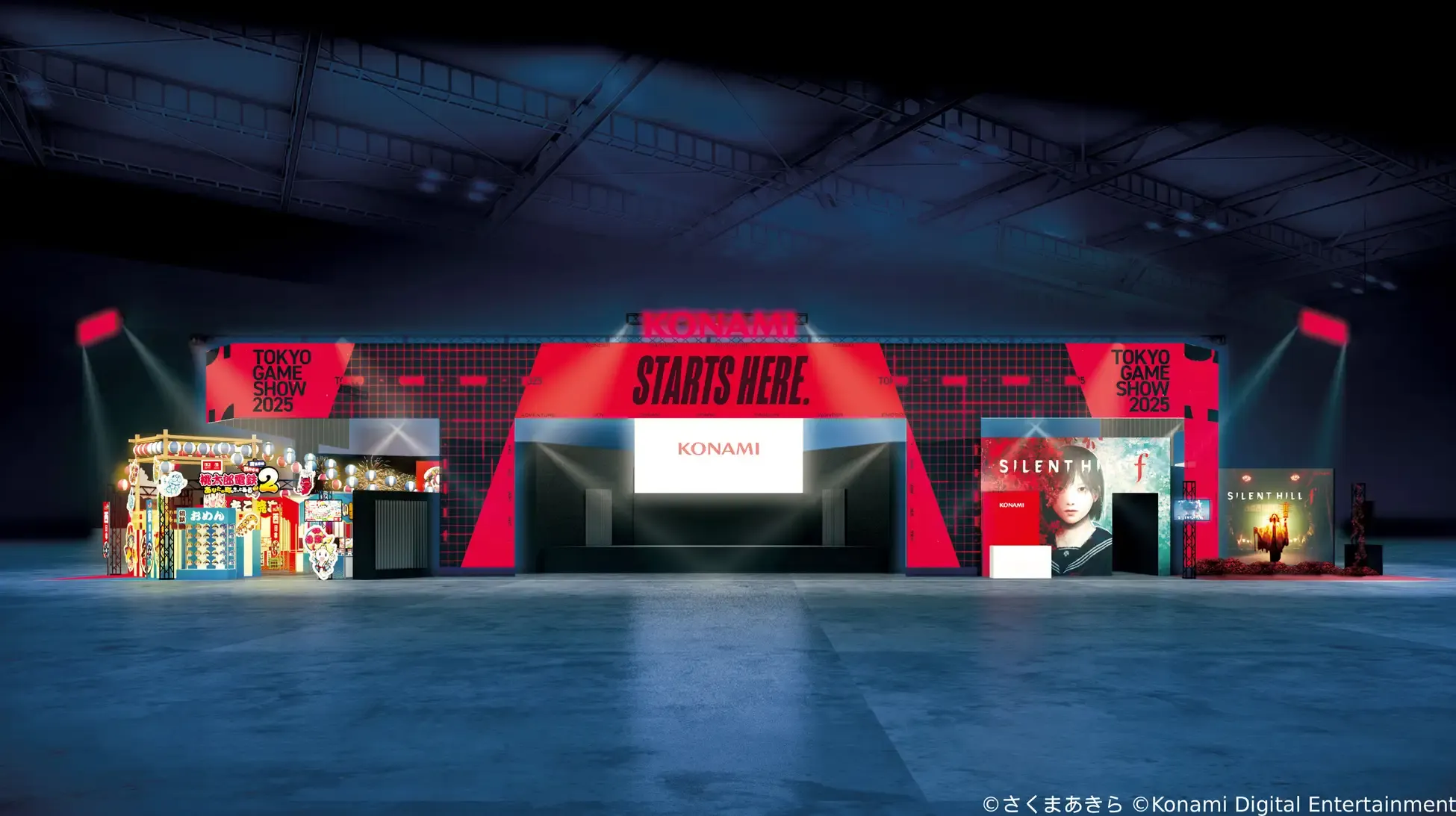 コナミデジタルエンタテインメントはTGS2025で『桃鉄２』最速試遊や『SILENT HILL f』体験、新プロジェクト発表や「遊戯王×eFootball™」コラボなど多彩な企画を展開し会場を盛り上げている。（C） Konami Digital Enter