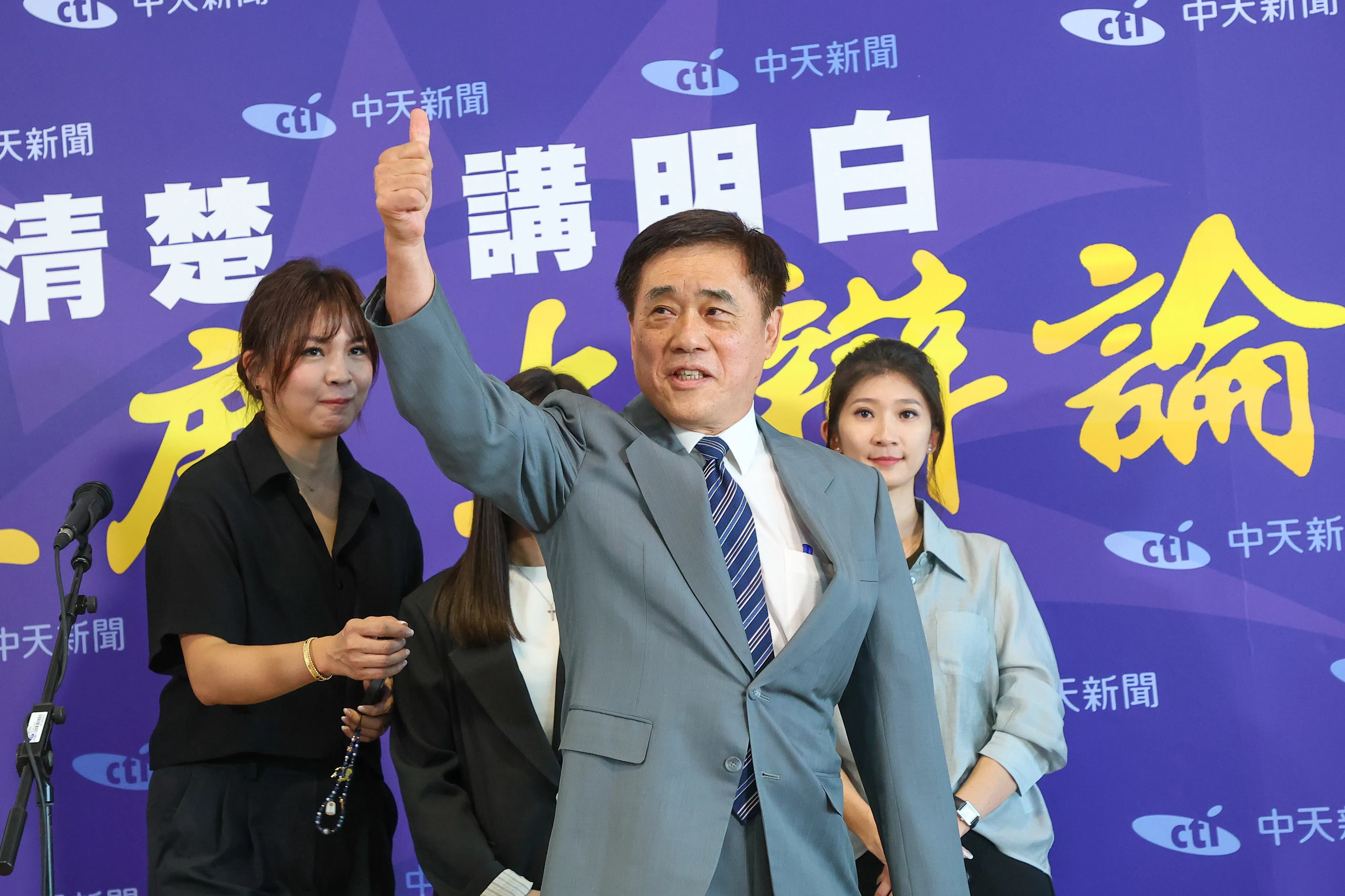 20250927-国民党主席候補者郝龍斌27日出席国民党主席候補者討論会。（顏麟宇撮影）