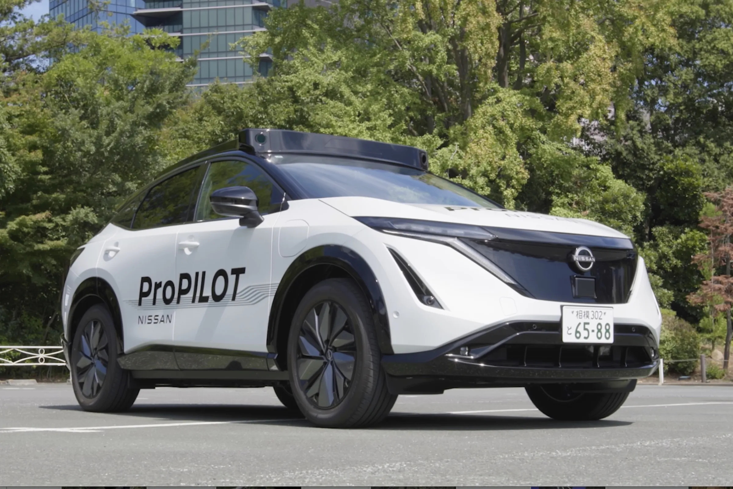 2025年9月，日產的自動駕駛測試車輛ProPILOT。（美聯社）