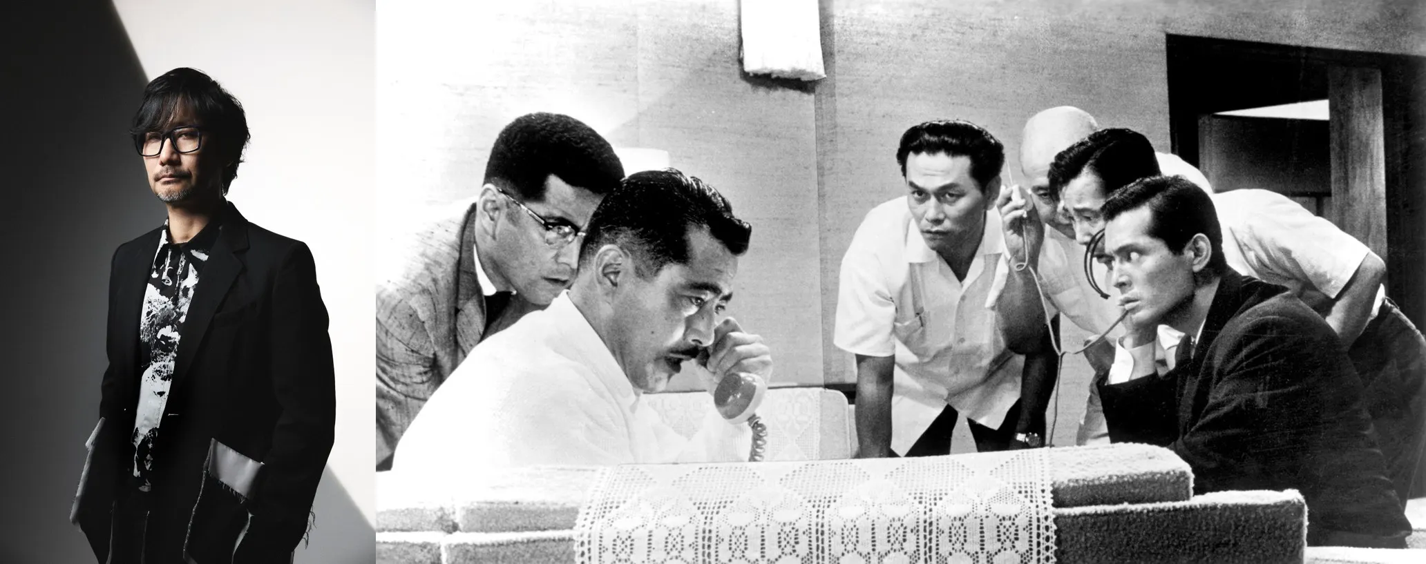 圖說 (左) 2025金馬影展跨界專題，遊戲鬼才小島秀夫確定來台出席大師講座並擔任金馬獎頒獎嘉賓。(右)《天國與地獄》（High and Low, 1963)
