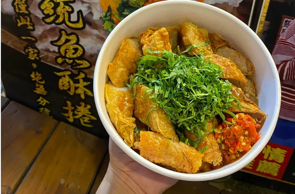 日月潭銅板美食推薦：總統魚酥捲。（圖／取自總統魚酥捲臉書粉絲專頁）