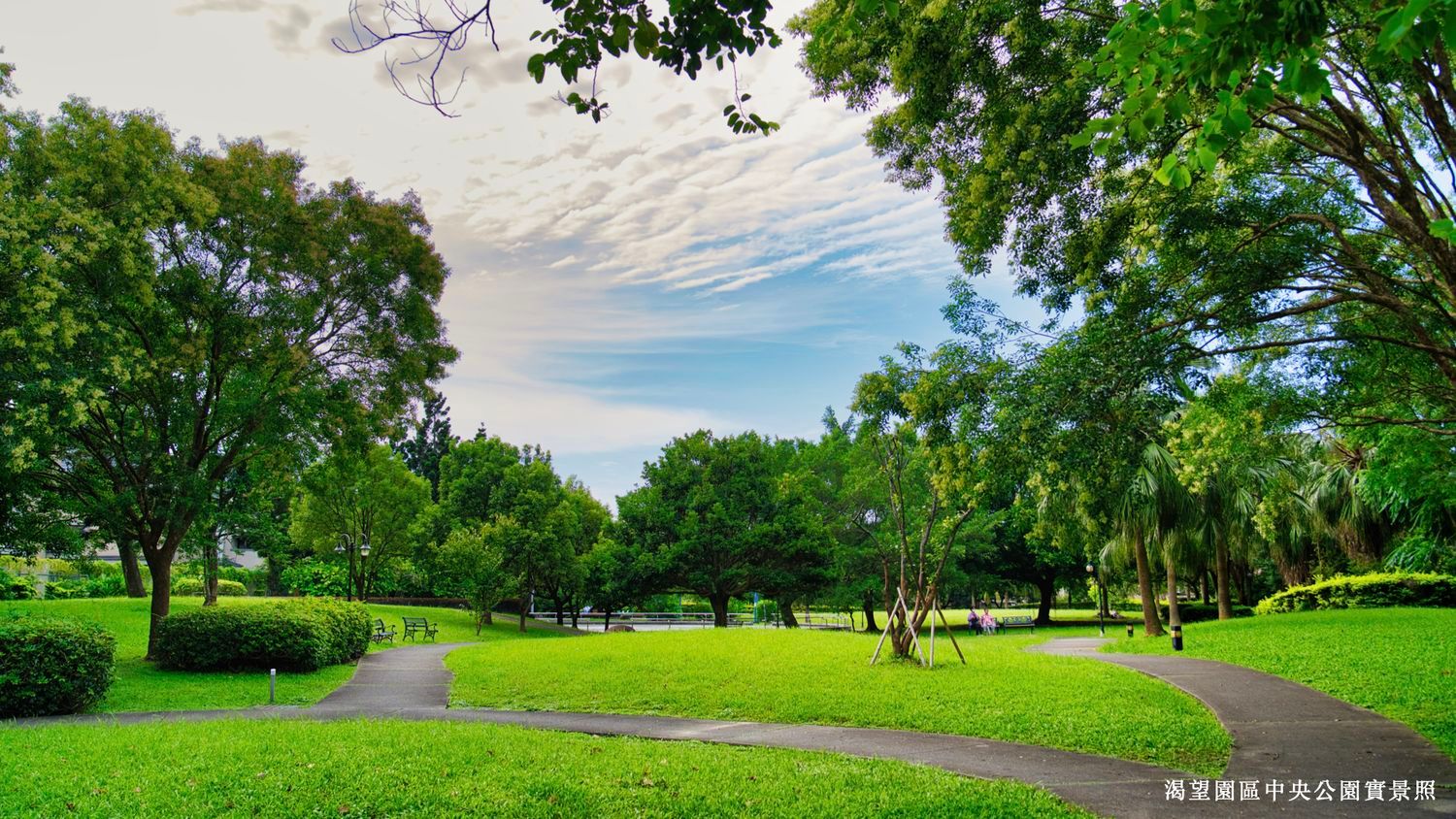 渴望園區中央公園實景。（圖／永順豐建設）
