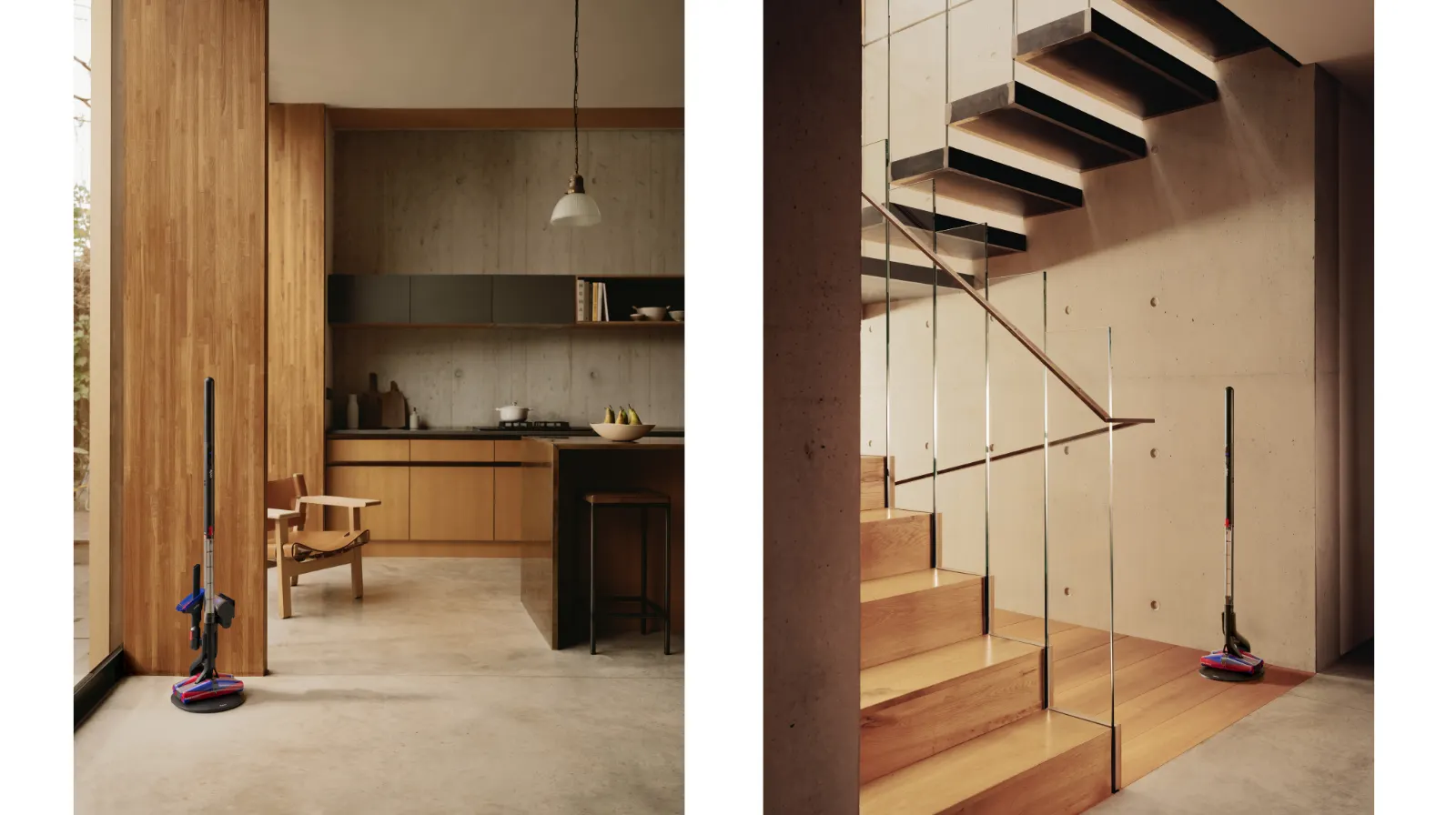 PencilVac™ Fluffycones鉛筆吸塵器以簡約時尚的設計風格，獨特美學完美融入現代居家空間。(圖 _Dyson提供)