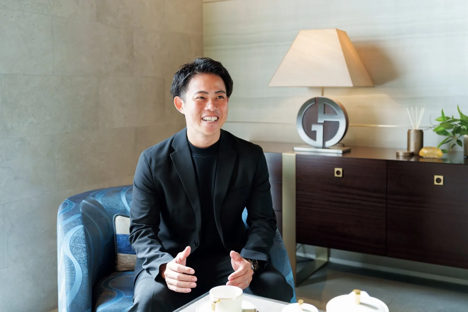 諸戸の家株式会社は9月29日、東京都目黒区平町で首都圏初となる「Furnished by ARMANI / CASA」の超高級邸宅（販売価格は8億円台前半）を発売した。（写真／黄信維撮影）