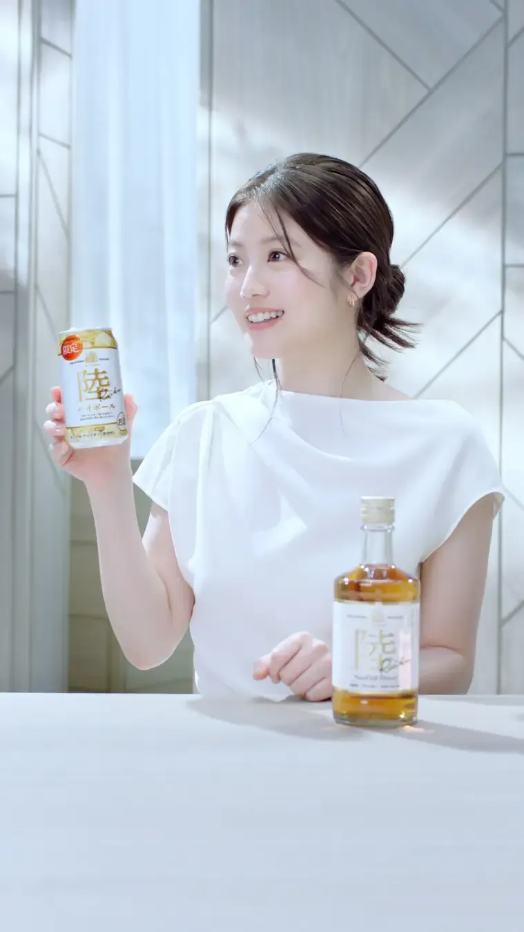 今田美桜さん出演の新CM公開とともに、キリン「陸ハイボール」が数量限定で再発売される。キリンウイスキー 陸 PR事務局 