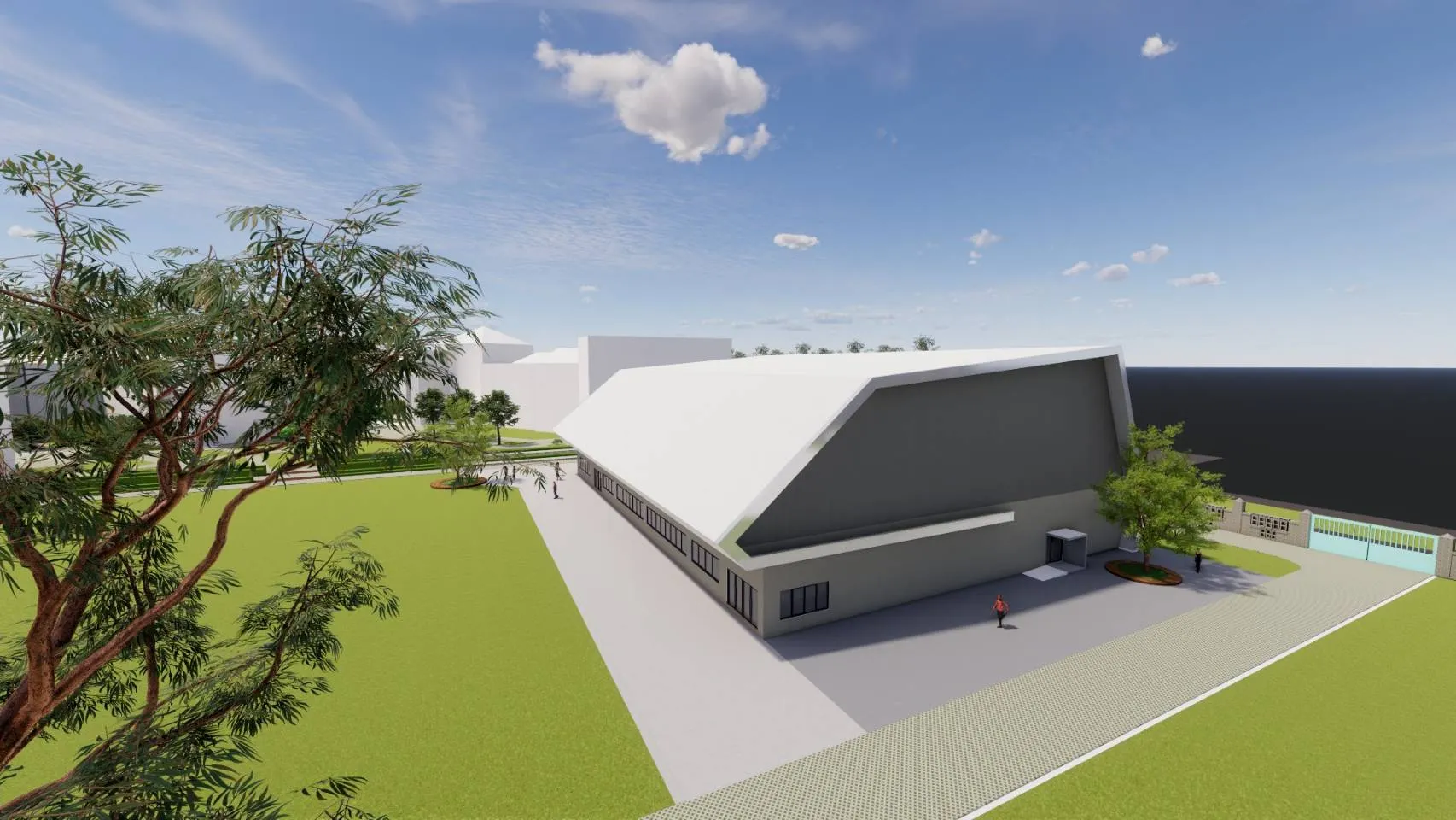 東海國中多功能學生活動中心示意圖。（圖／臺東縣政府教育處提供）