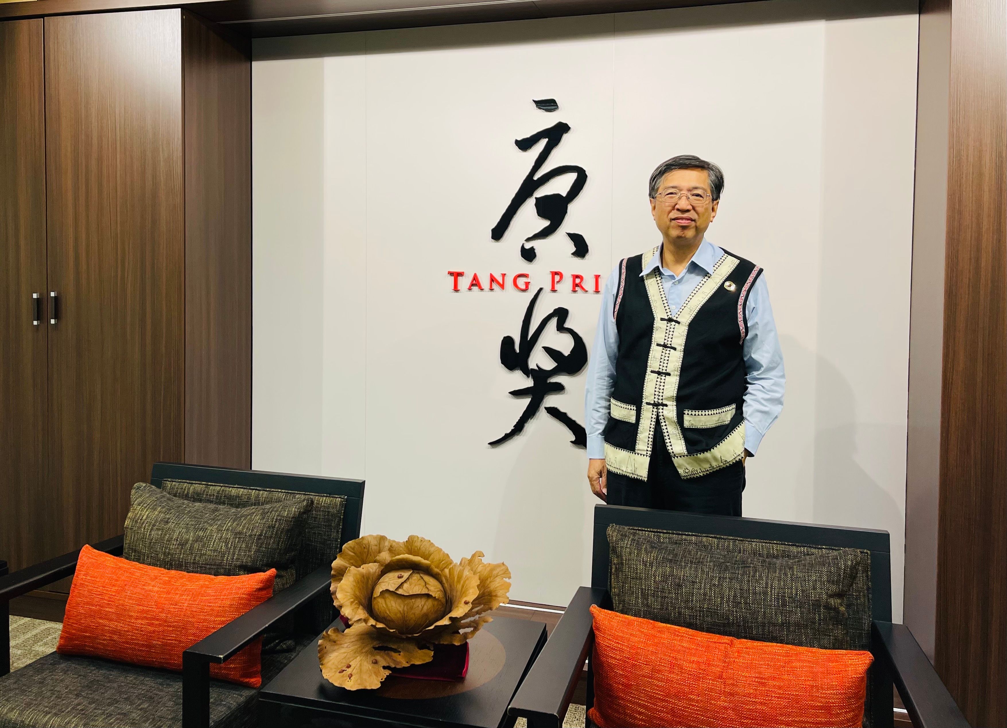 台大土木系名譽教授陳振川示警，花蓮堰塞湖可能再次潰壩的風險。（謝錦芳攝）