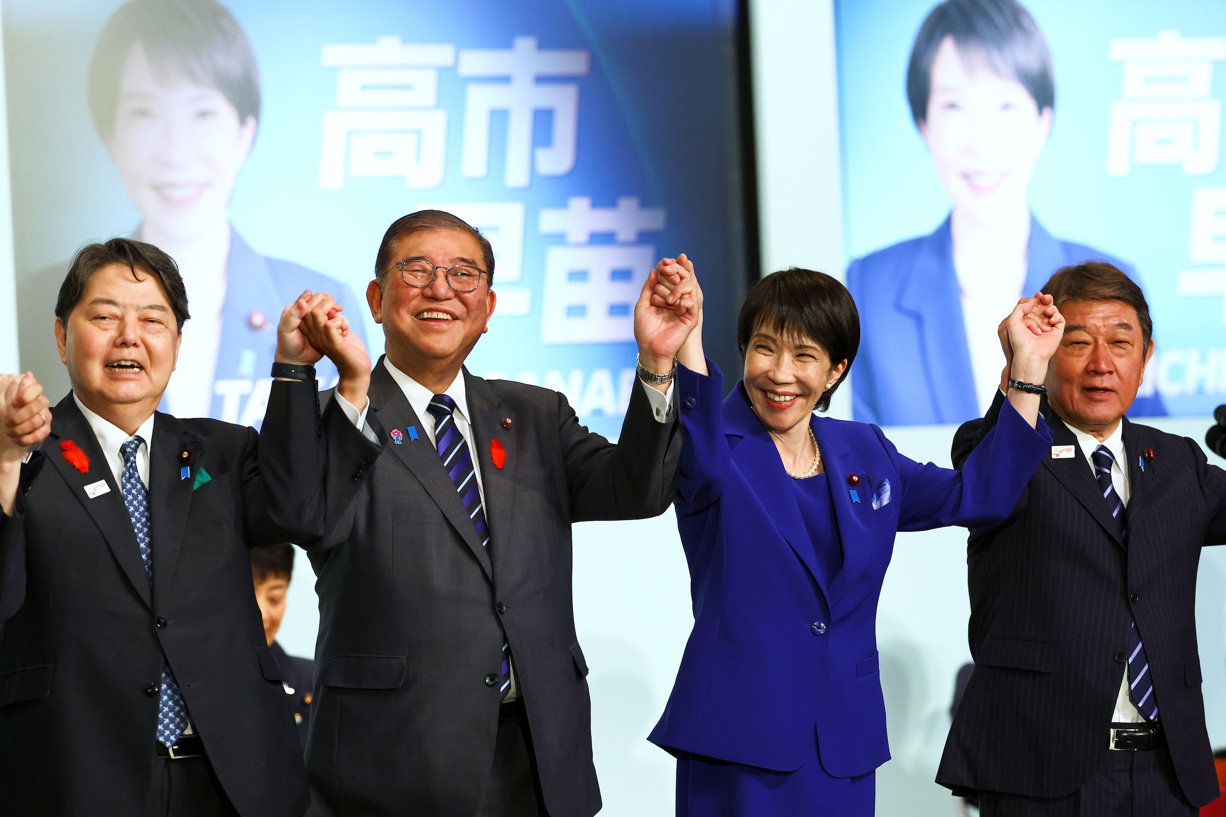 2025年10月4日、高市早苗が自民党総裁選挙に勝利した。（美聯社）