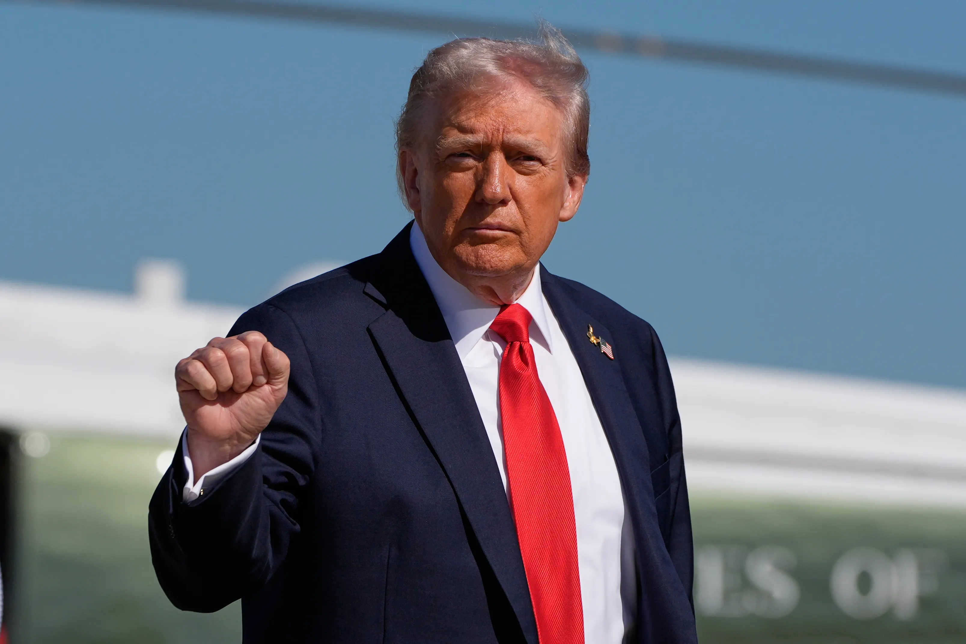2025年10月、アメリカ大統領トランプ。（AP通信）