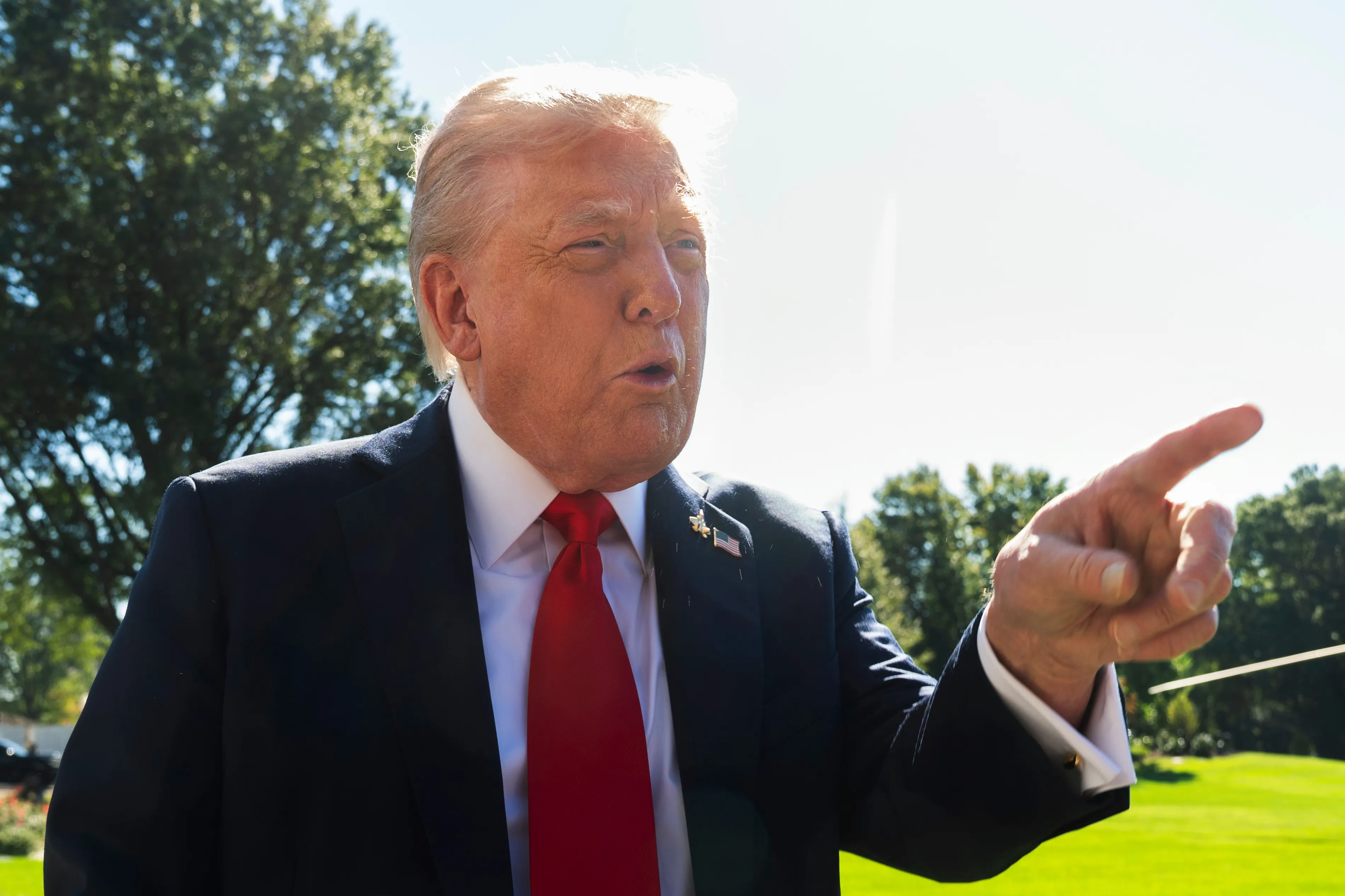 2025年10月，美國總統川普。（美聯社）