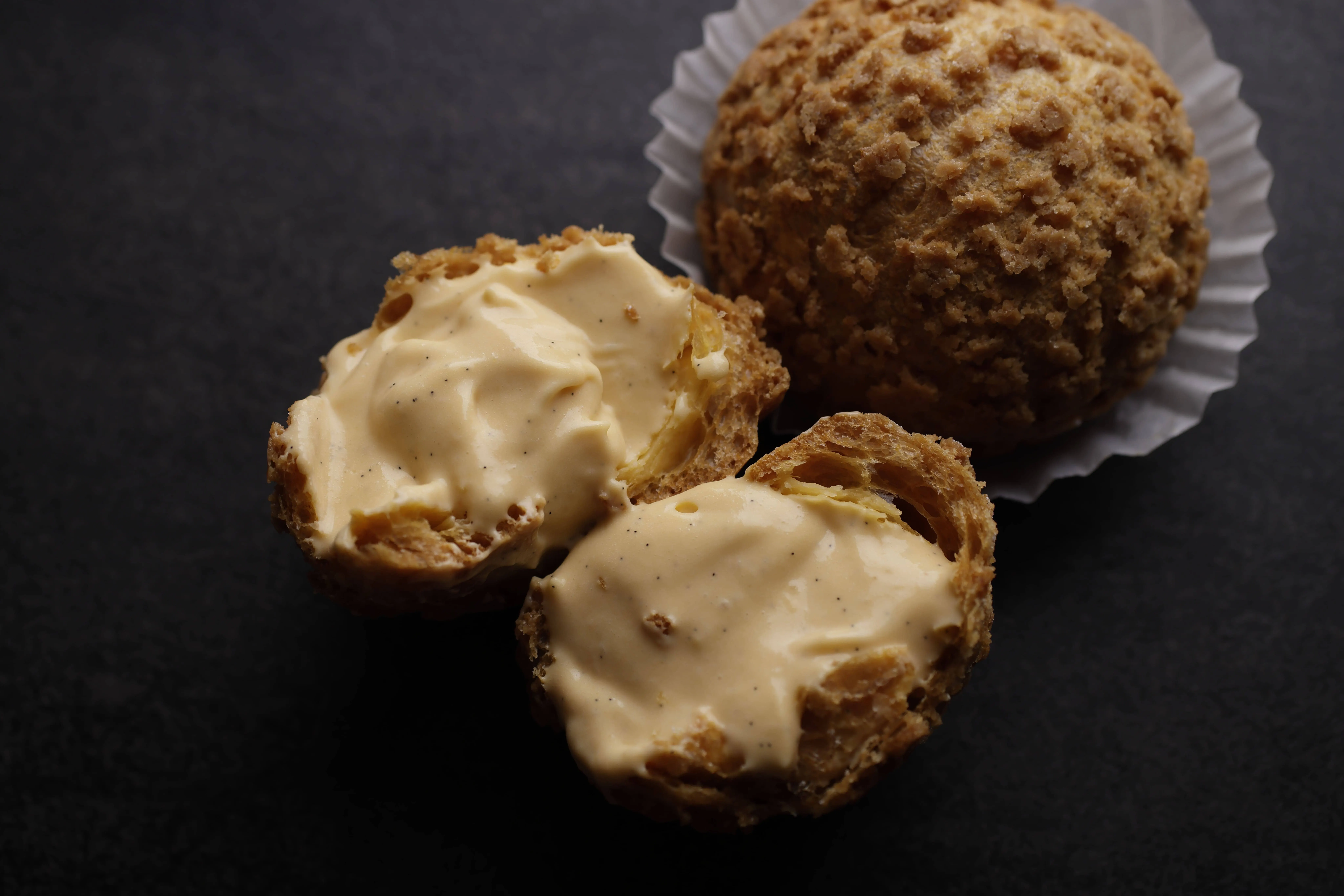 DOLCE TACUBO招牌甜點-卡士達泡芙。（圖/台北晶華酒店）