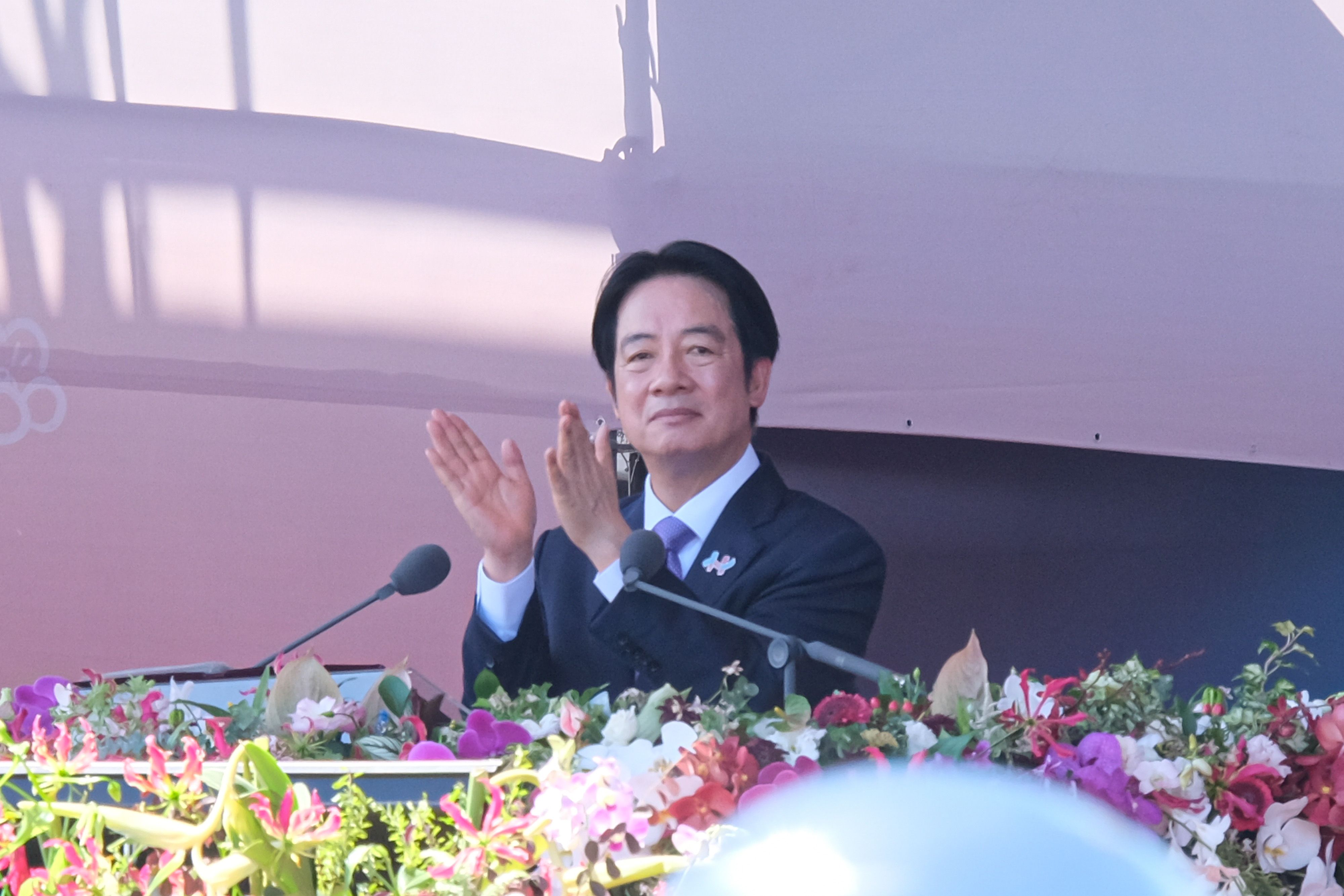 20251010-114年國慶大會10日於總統府前舉辦，圖為總統賴清德。（劉偉宏攝）