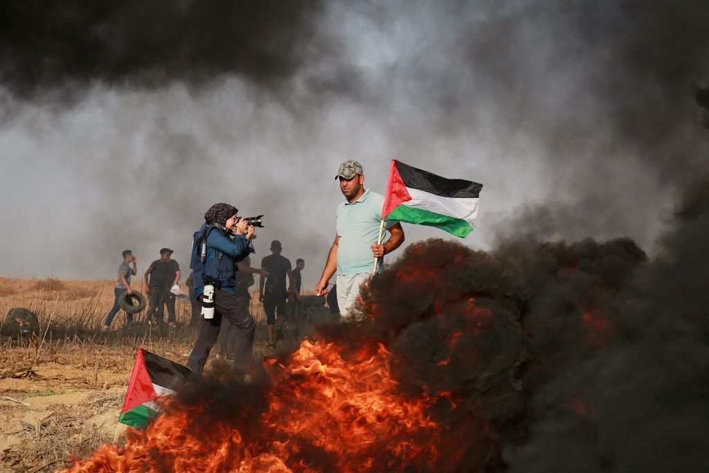 イスラエルとハマスのガザにおける戦火は、すでに2年にわたって続いている。（AP）