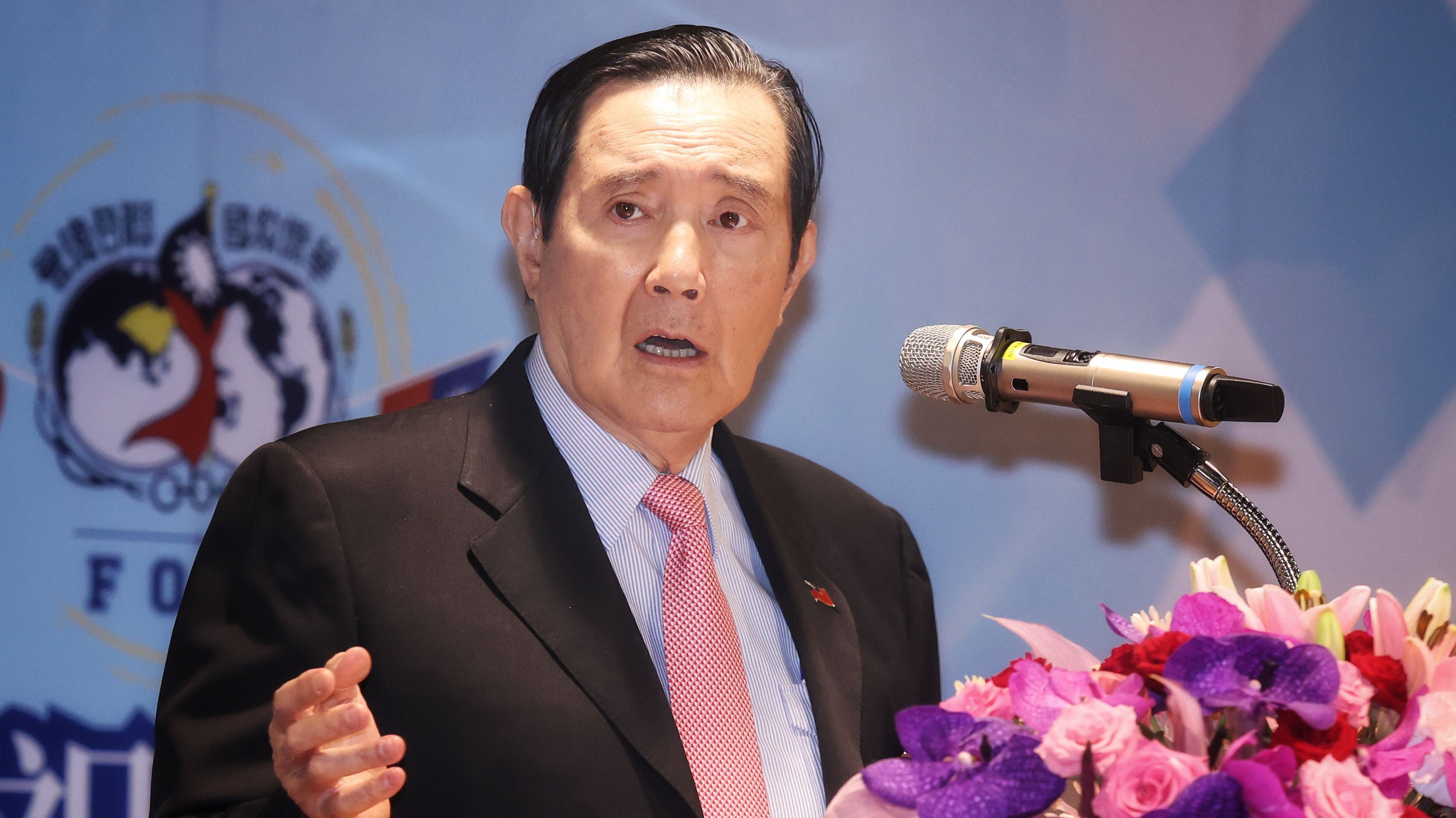 20251012-前總統馬英九12日出席第73屆華僑節大會。（柯承惠攝）