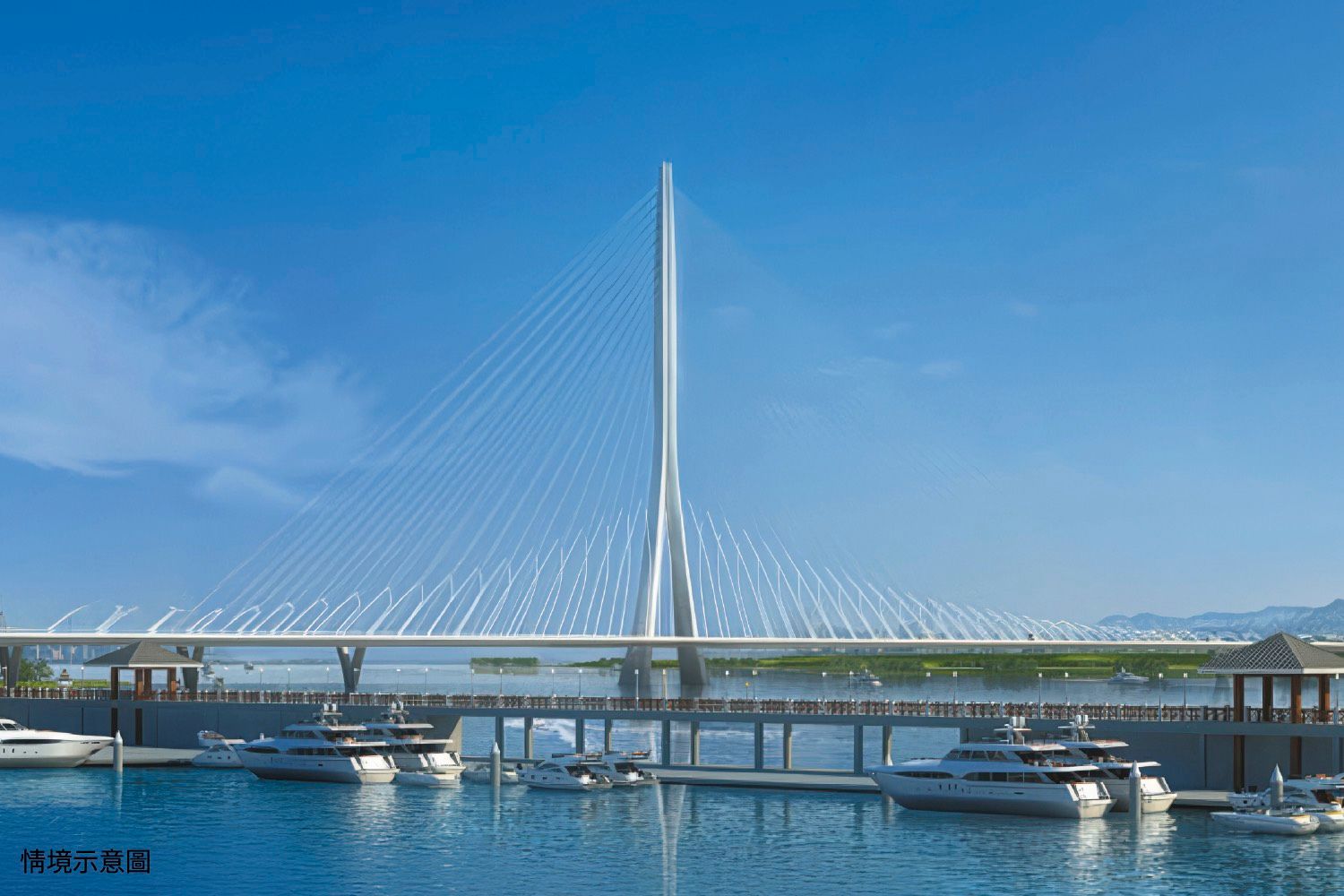 淡江大橋、淡北道路推進中，通勤效能大提升。