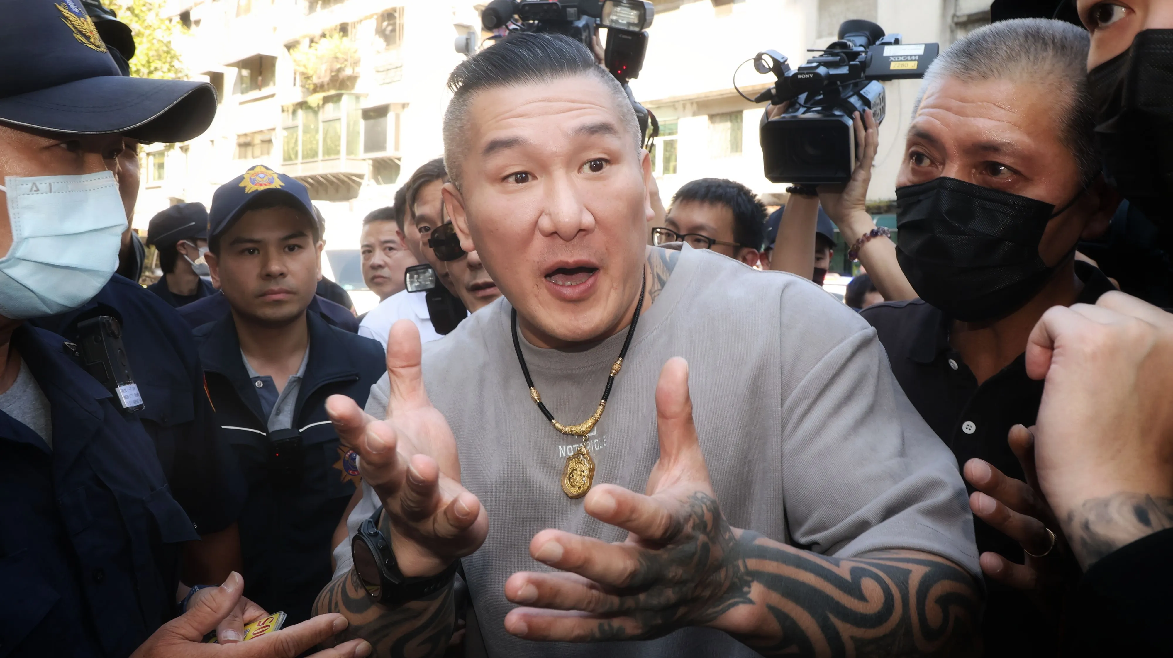 20251015-館長陳之漢15日至刑事局應訊。（柯承惠攝）