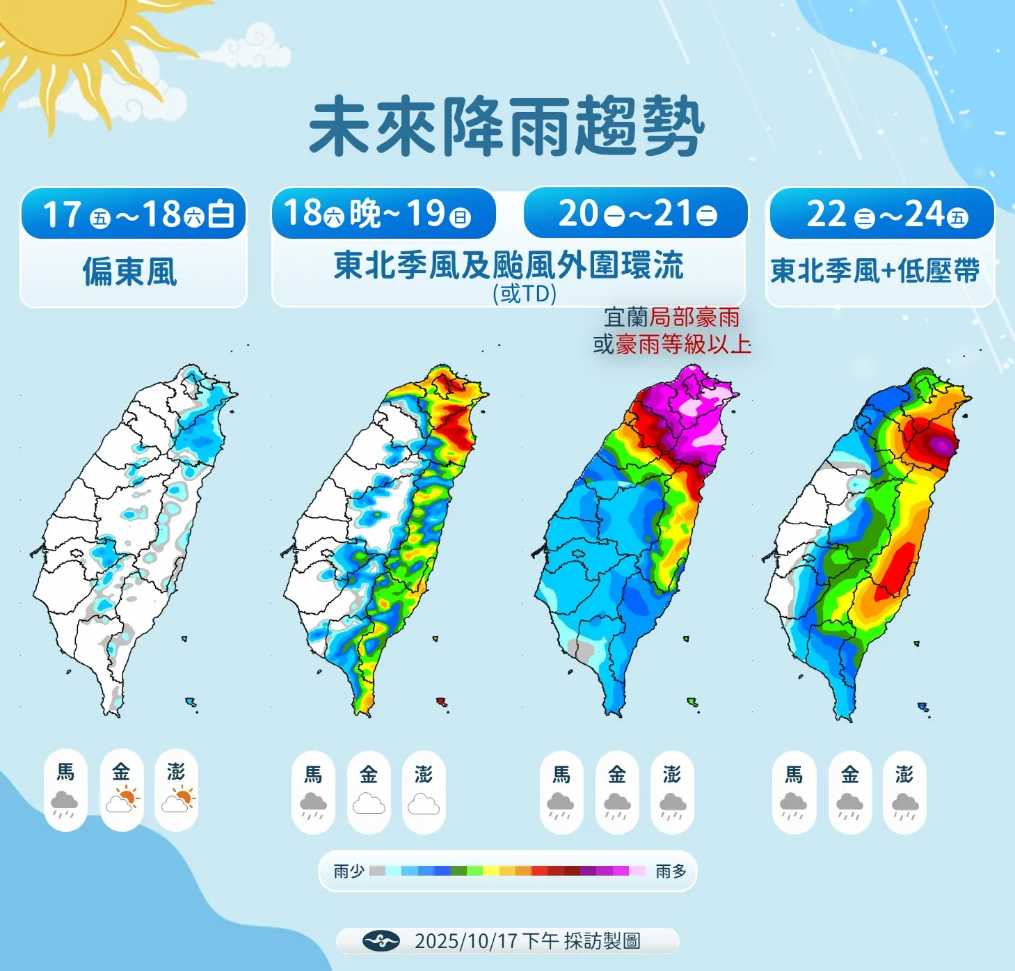 未來降雨趨勢。（圖／氣象署提供）