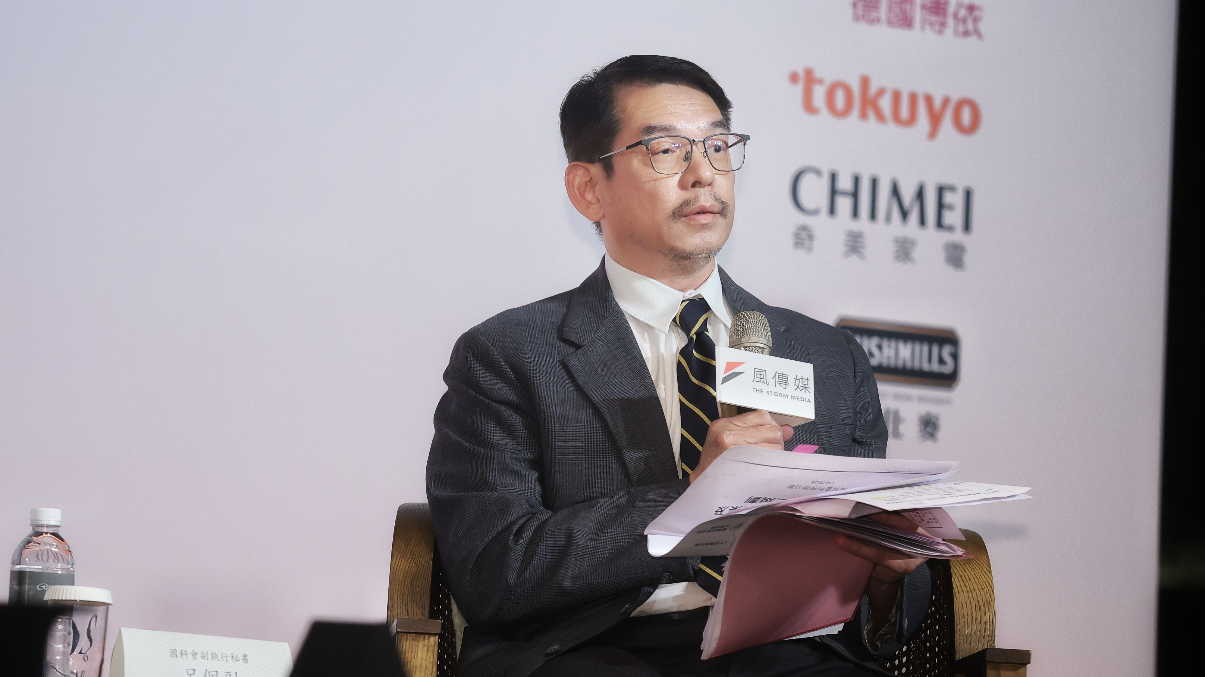 20251021-風傳媒21日舉行 2025《AI醫療領航大獎》頒獎典禮，國科會副執行秘書呂佩融出席對談。（柯承惠攝）