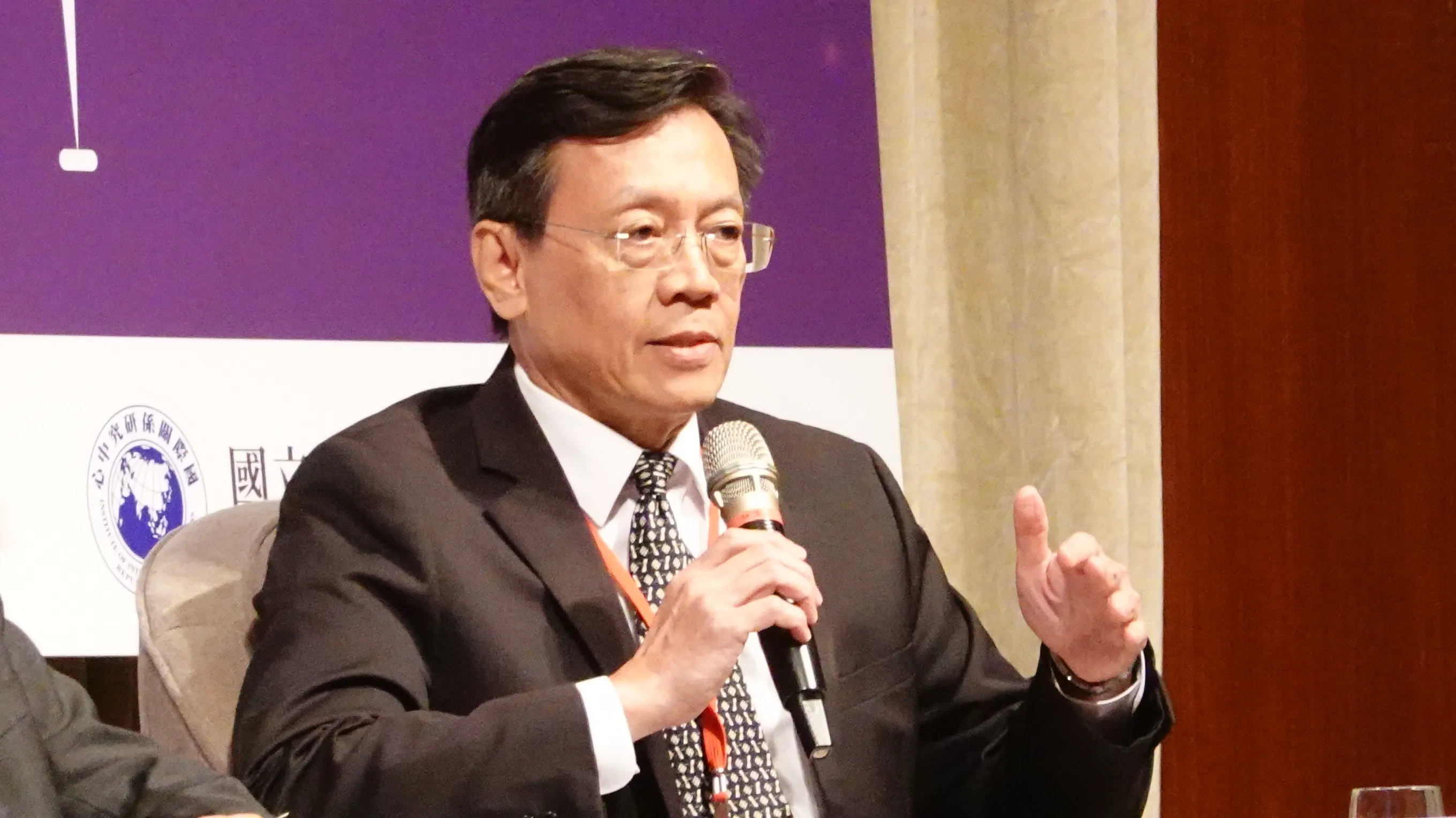 政治大學台灣安全研究中心主任劉復國認為,美國對兩岸不允許一方片面改變現狀,台灣需要致力於維持現狀。(楊騰凱攝)