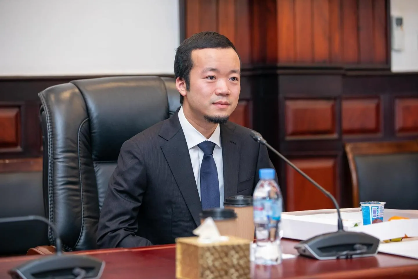 太子集団陳志。（取自フェイスブックPrince Bank Plc.）