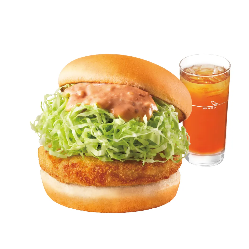 光復連假優惠，摩斯漢堡自10月24日至10月27日，早餐「新咕咕雞堡組合」單套優惠價86元，兩套惠價152元。（圖／摩斯提供）