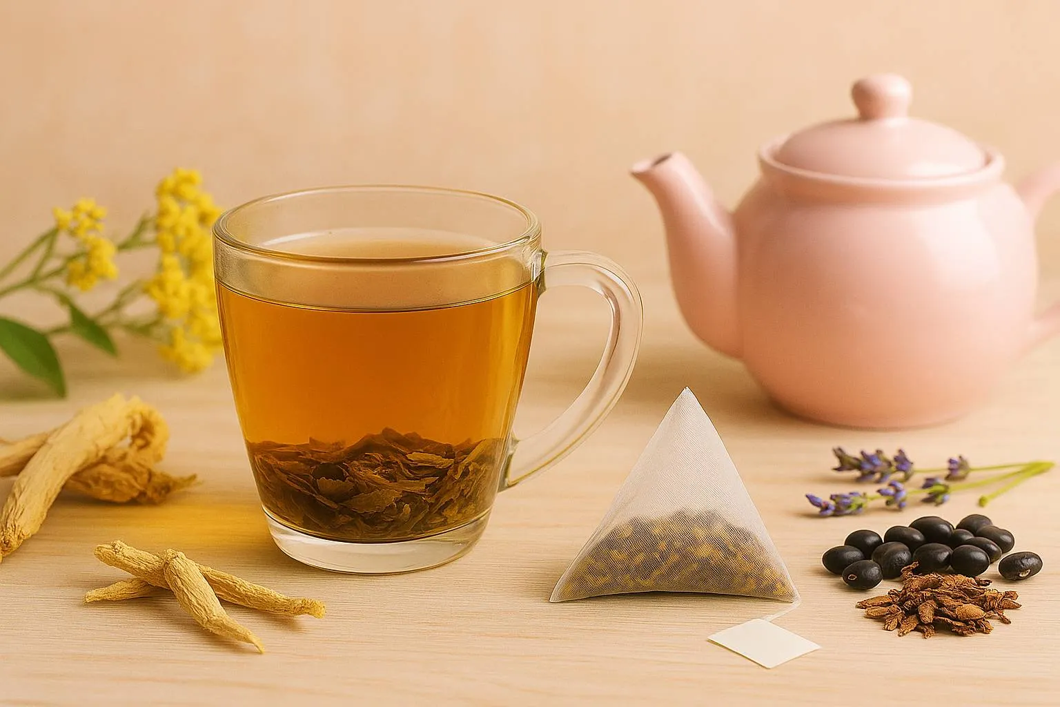 無加糖、無咖啡因茶飲，風潮由歐美吹進台灣，漸已成健康代名詞。（圖／頤珍宮膳YIFOOD提供）