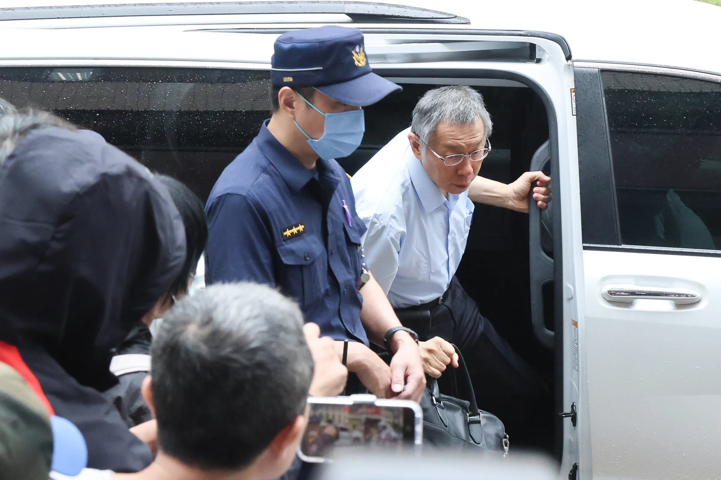 20251023-前台北市長柯文哲涉貪污案開庭。（陳品佑攝）