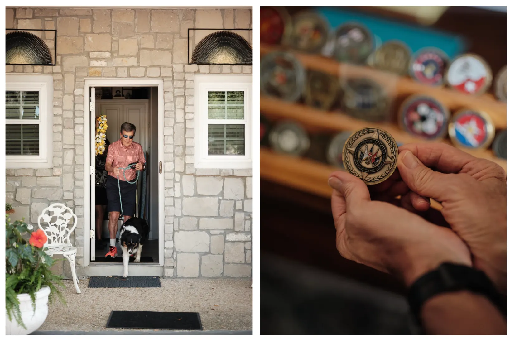 維納每天步行約兩小時，並為軍事組織擔任志工。（ Allie Leepson + Jesse McClary for WSJ）