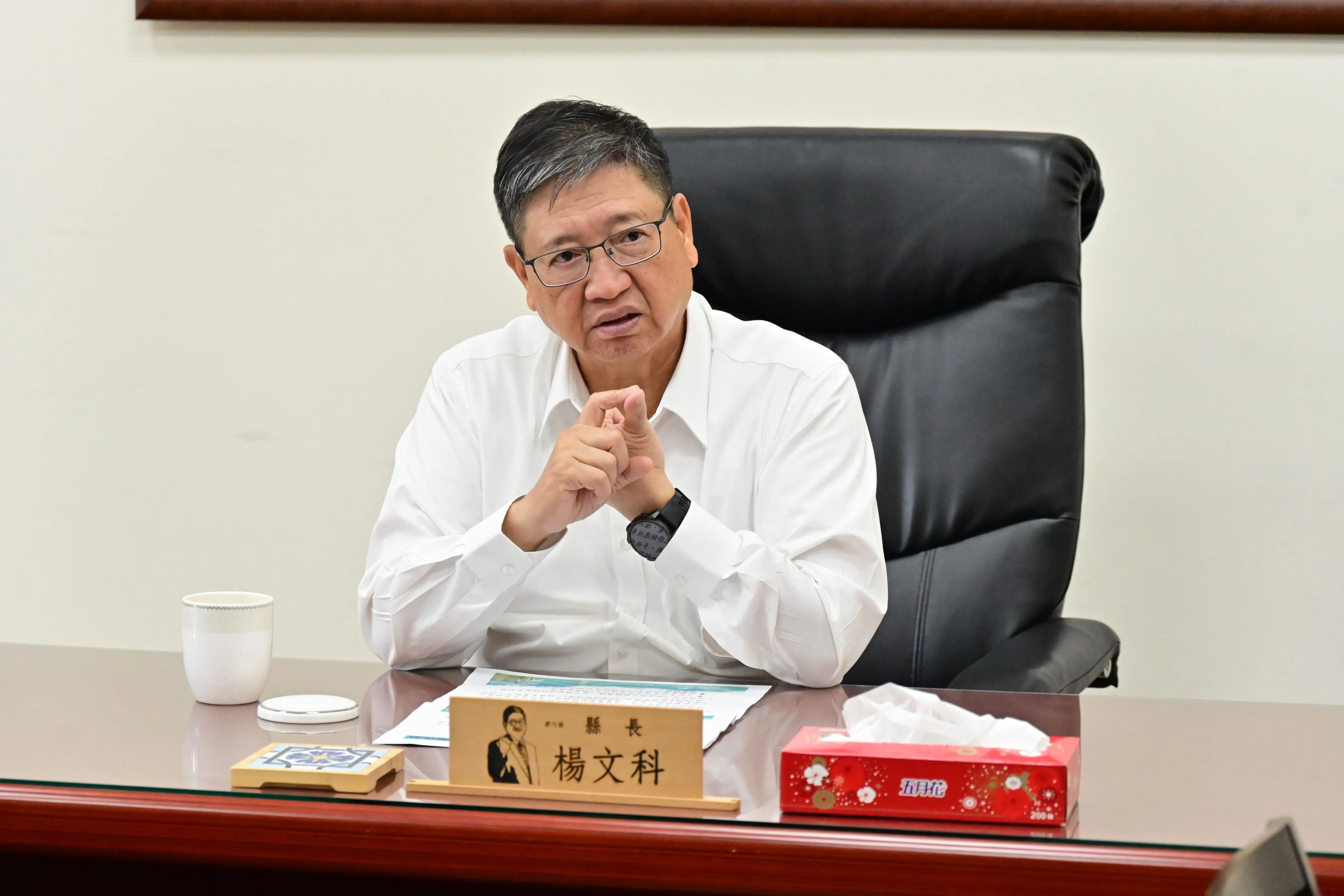 新竹縣長楊文科呼籲縣民、學校及企業，從源頭減少廚餘產生。（圖／新竹縣政府提供）