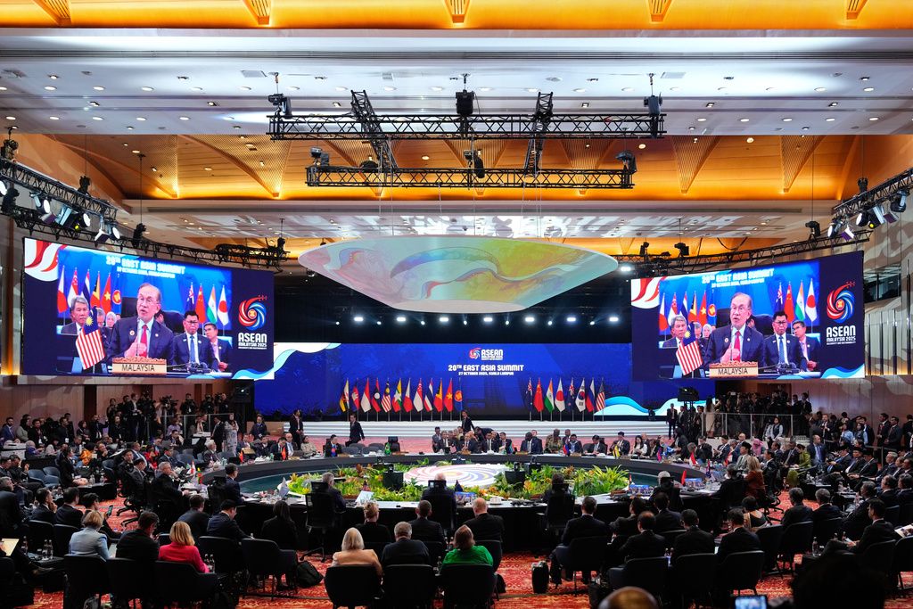 東協2025年輪值主席是馬來西亞，今年峰會就在吉隆坡舉行。（美聯社）
